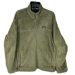 Men’s Patagonia Olive Green Fleece Full Zip Jacket